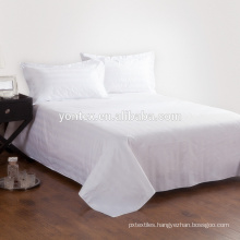 White sateen hotel fabric